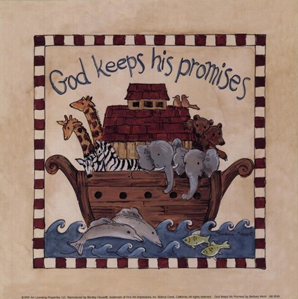 Framed God Keeps His Promises Print