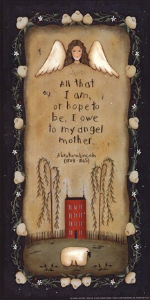 Framed My Angel Mother Print