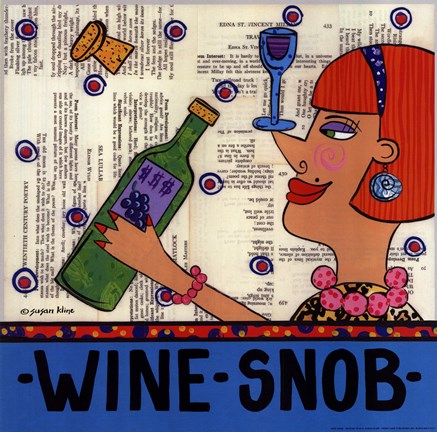 Framed Wine Snob Print