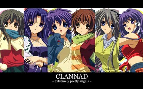 Framed Clannad Extremely Pretty Angels Print