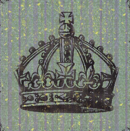 Framed Vintage Crown II Print