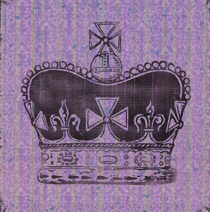 Framed Vintage Crown IV Print