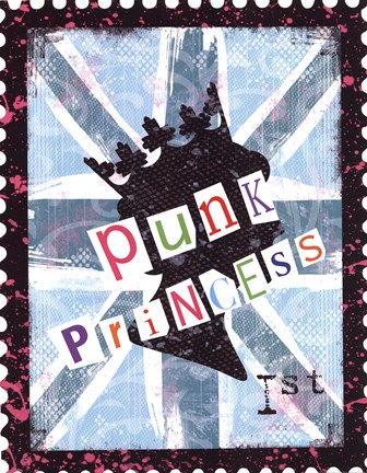 Framed Punk Princess Print