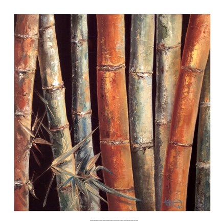 Framed Caribbean Bamboo I Print