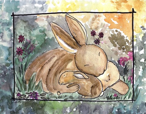 Framed Bunny Love Print