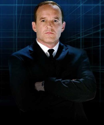 Framed Iron Man 2 Agent Phil Coulson Print