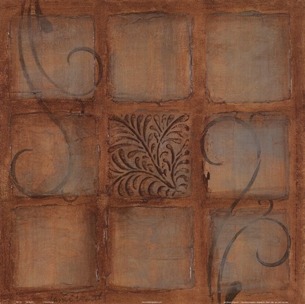 Framed Tile Motif II Print