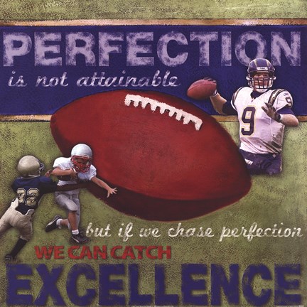 Framed Perfection- Football Print