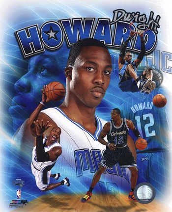 Framed Dwight Howard 2011 Portrait Plus Print