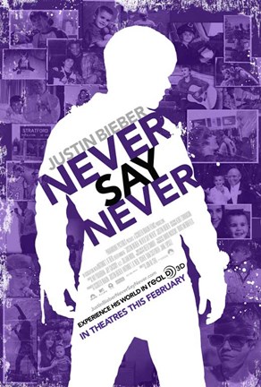 Framed Justin Bieber: Never Say Never Film Print