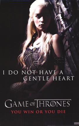 Framed Game of Thrones - Gentle Heart Print