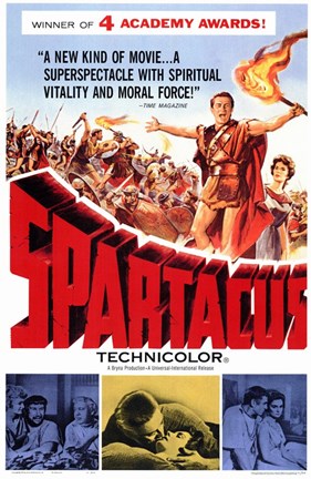 Framed Spartacus Film Print