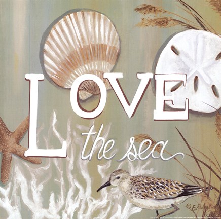 Framed Love the Sea Print