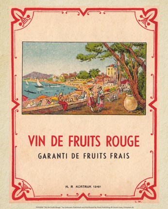 Framed Vin De Fruits Rouge Print