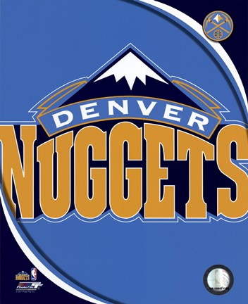 Framed Denver Nuggets Team Logo Print