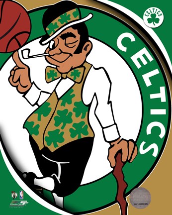 Framed Boston Celtics Team Logo Print