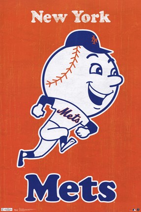 Framed Mets - Retro Logo 11 Print