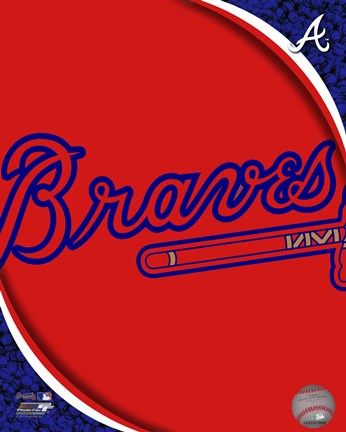 Framed 2011 Atlanta Braves Team Logo Print