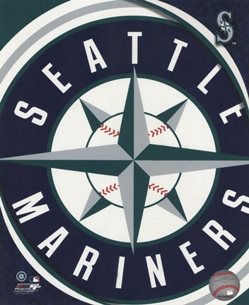 Framed 2011 Seattle Mariners Team Logo Print