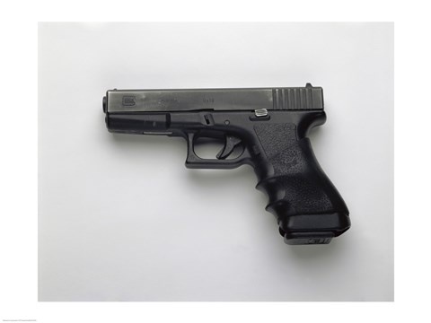 Framed Glock 17, 9mm. Pistol Print