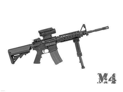 Framed M4 Carbine Print