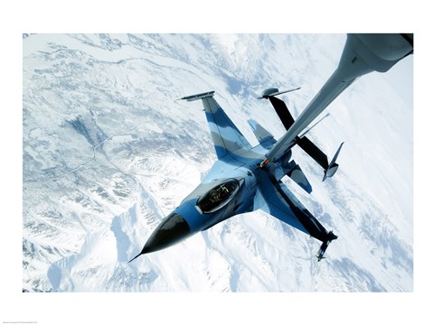 Framed F-16 Aggressor, Eielson Air Force Base, Alaska, USA Print