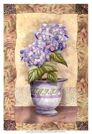 Framed Spring Hydrangea Print