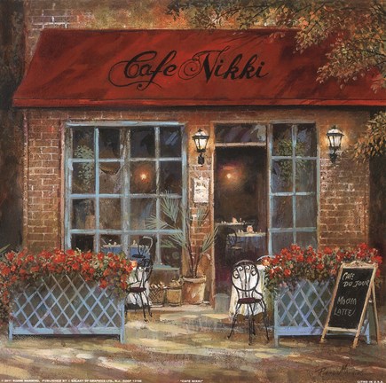 Framed Cafe Nikki Print
