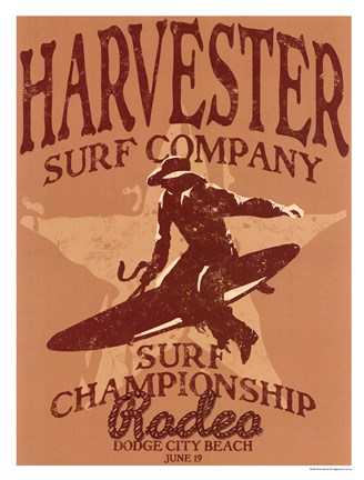 Framed Harvester Print