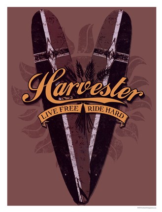 Framed Harvester Logo Print