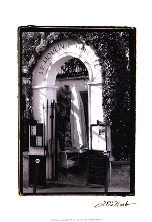 Framed Cafe Charm, Paris III Print