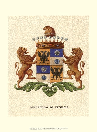 Framed Stately Heraldry IV Print