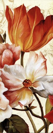 Framed Poesie Florale Panel I Print