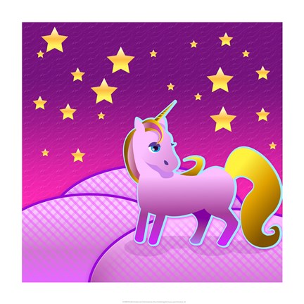 Framed Stary Sky Unicorn Print