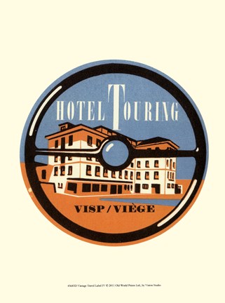 Framed Vintage Travel Label IV Print