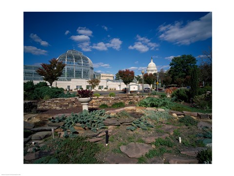 Framed Bartholdi Park Washington, D.C. USA Print