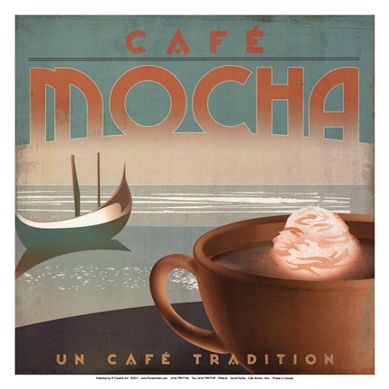 Framed Cafe Mocha - mini Print