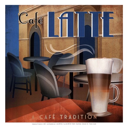 Framed Cafe Latte - mini Print