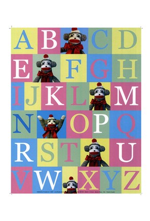 Framed Alphabet Theory - mini Print