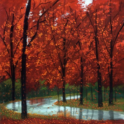 Framed Autumn Stream Print