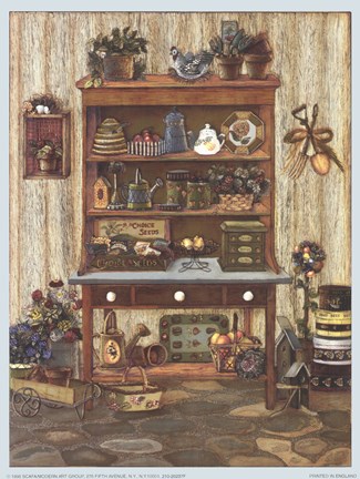 Framed Country Armoire Print