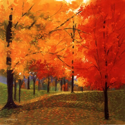 Framed Bright Autumn Day II Print