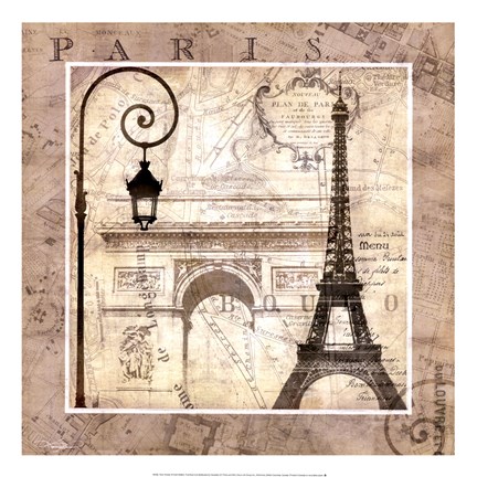 Framed Paris Holiday Print