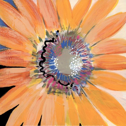 Framed Sunshine Flower IV Print