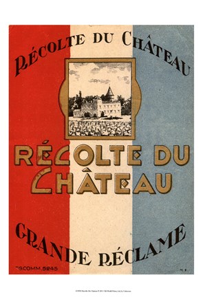 Framed Recolte Du Chateau Print