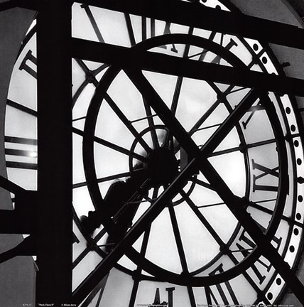 Framed Paris clock II Print