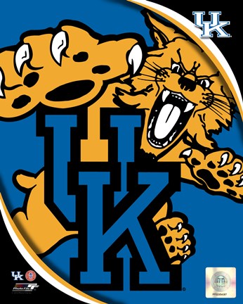 Framed University of Kentucky Wildcats Team Logo Print