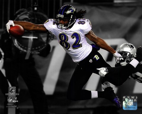 Framed Torrey Smith Touchdown AFC Championship Game Spotlight Action Print