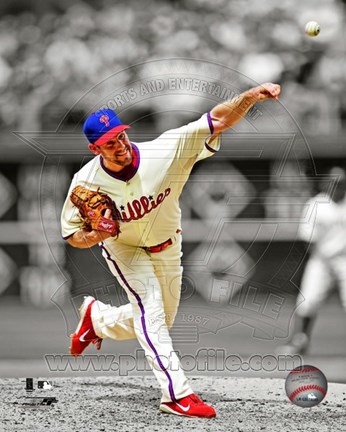 Framed Cliff Lee 2012 Spotlight Action Print