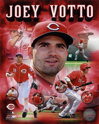 Framed Joey Votto 2012 Portrait Plus Print